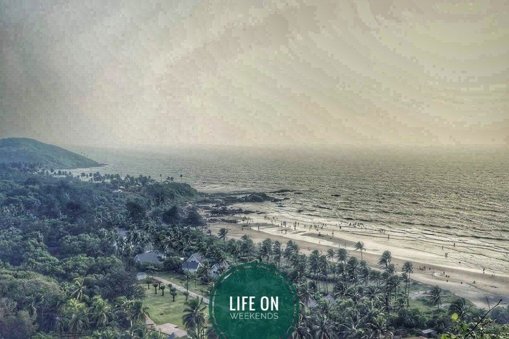 Vagator beach near chapora fort, Goa